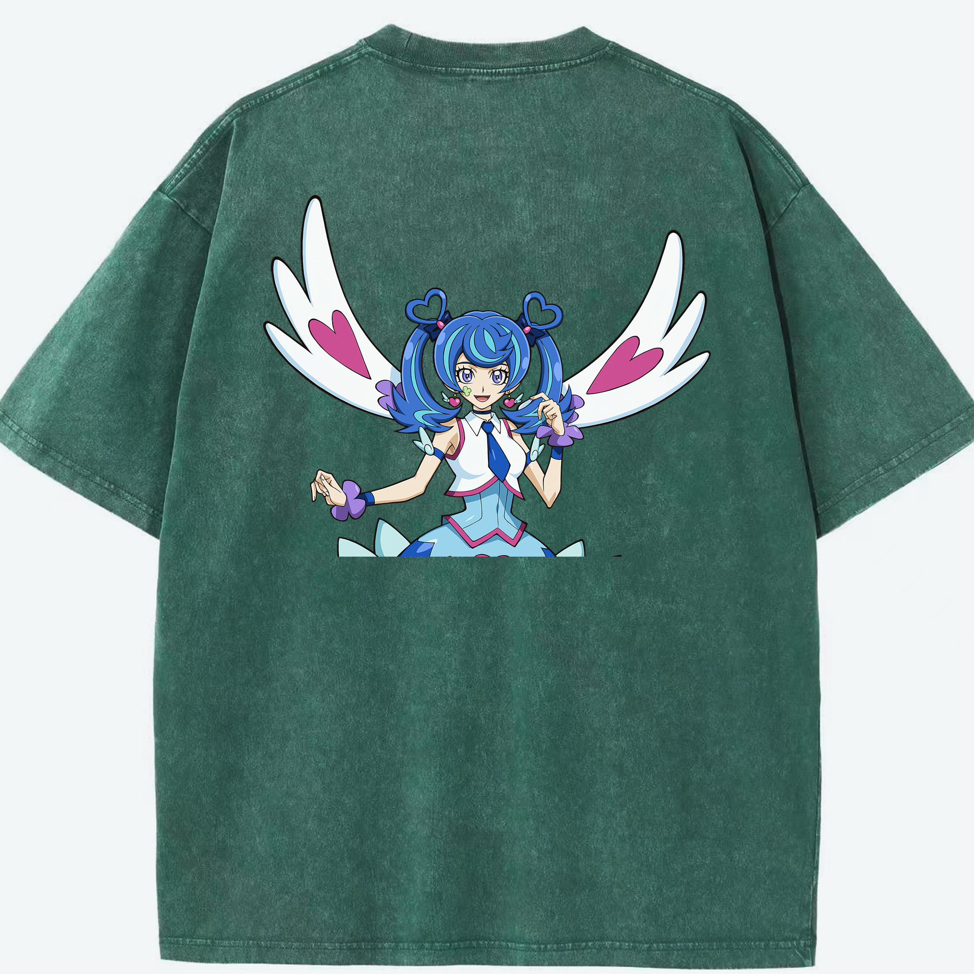 （画像用） 遊☆戯☆王 Yu-Gi-Oh! 綿100% ヴィンテージ風 半袖Tシャツ（背面プリント）